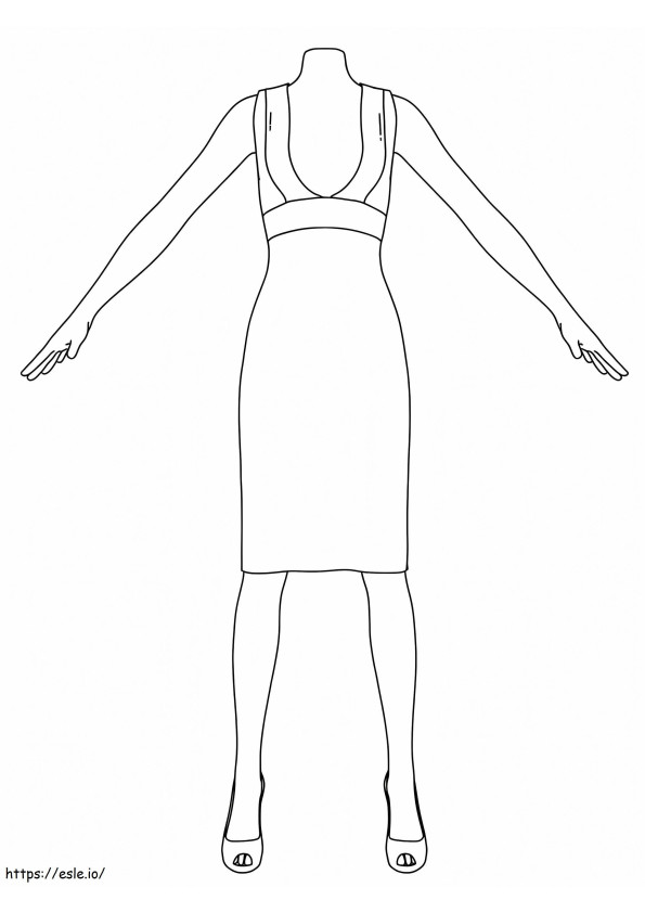 Free Printable Mannequin coloring page