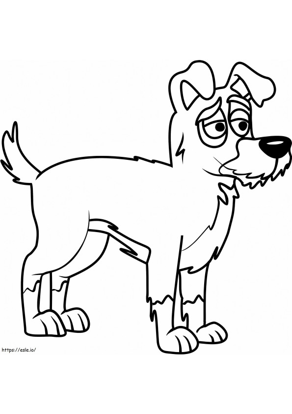 Slick From Pound Puppies coloring page