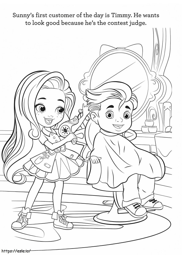 Sunny And Timmy coloring page