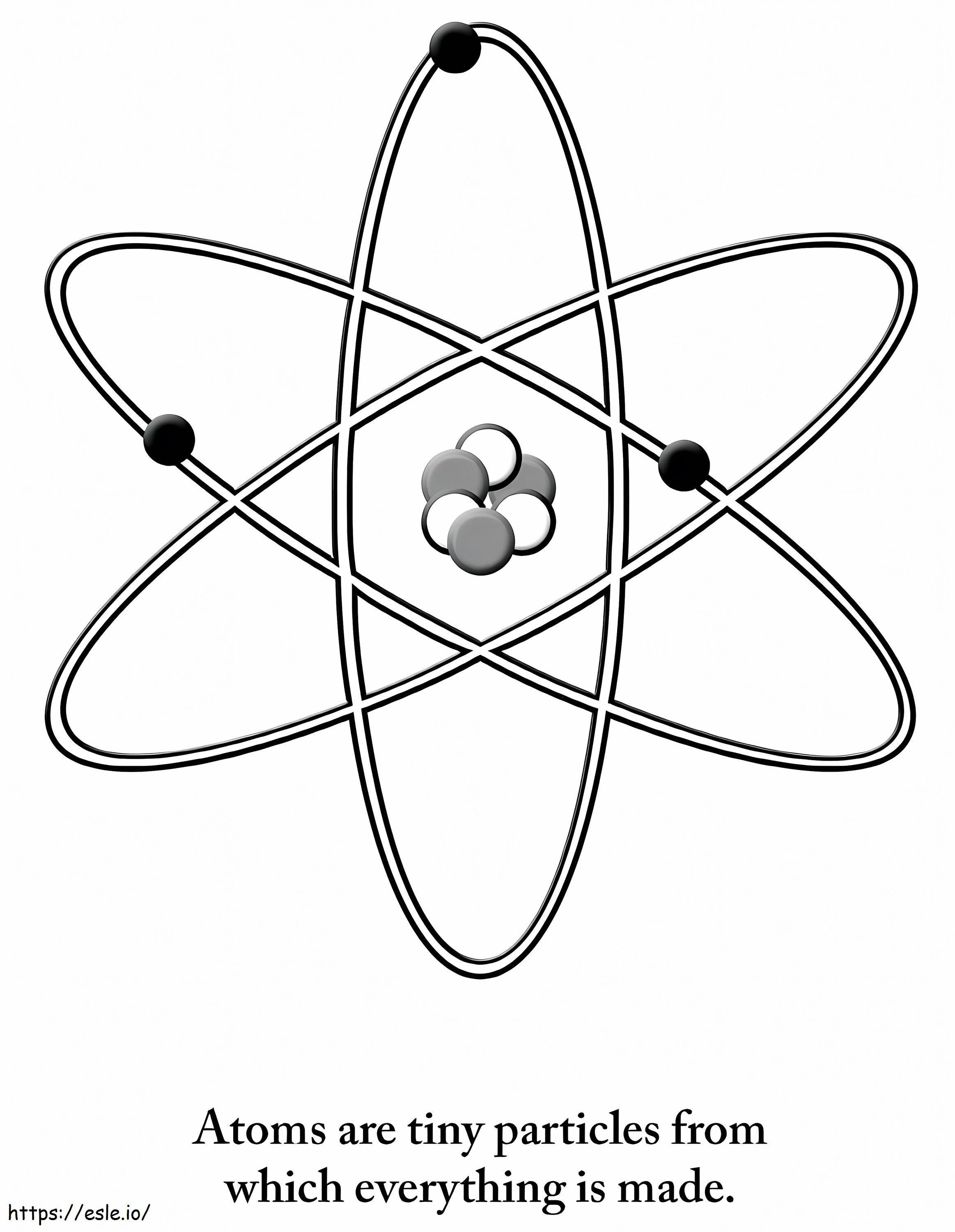 The Atom coloring page