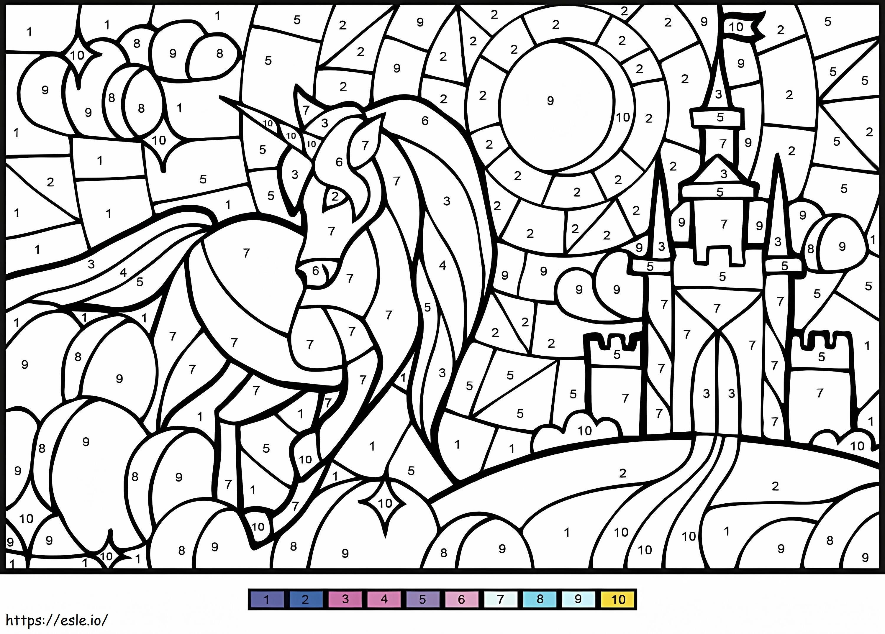 Unicorn magic 4 de colorat
