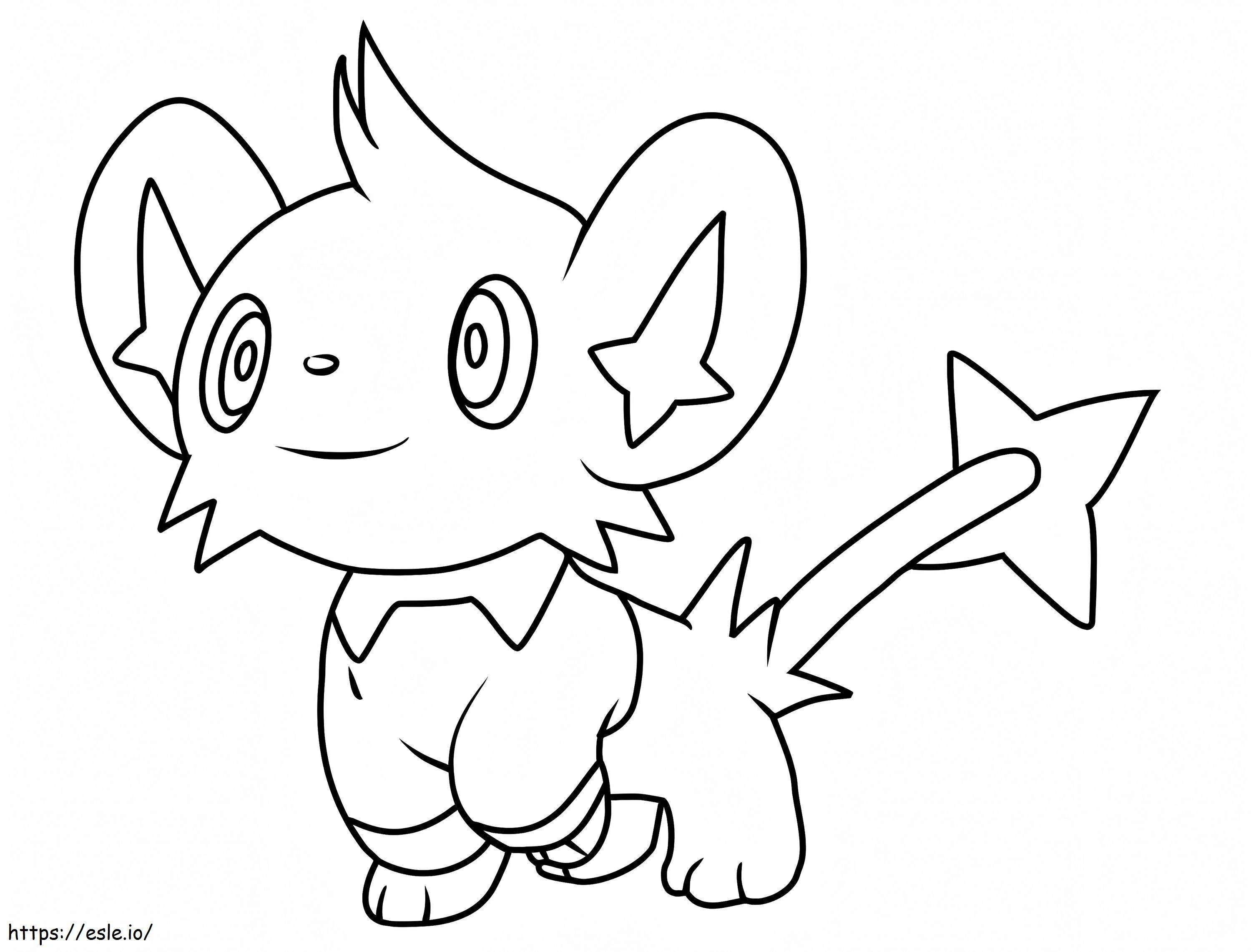 Coloriage Pokémon QG Shinx à imprimer dessin