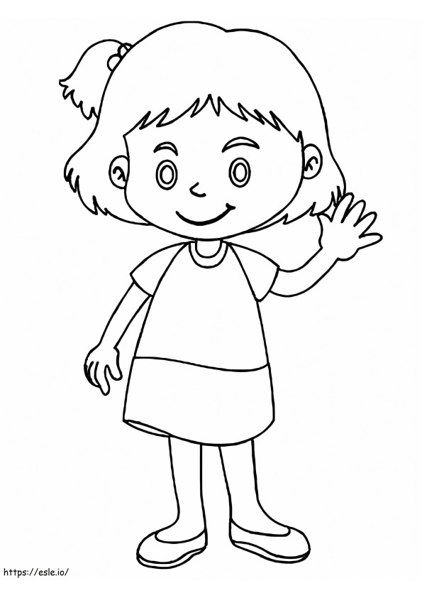 Cambodian Girl coloring page