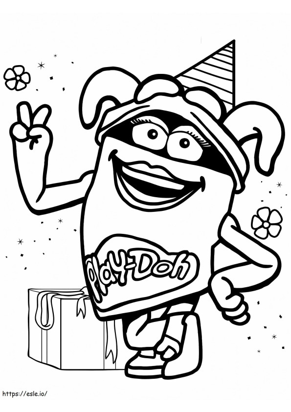Play Doh 5 coloring page
