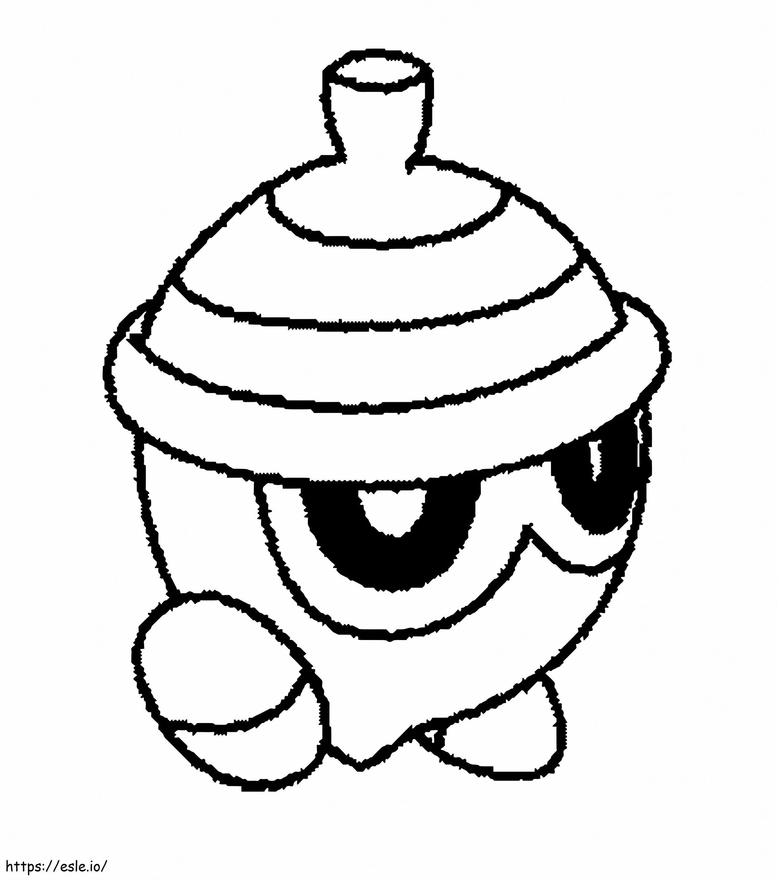 Coloriage Pokémon Seedot 3 à imprimer dessin
