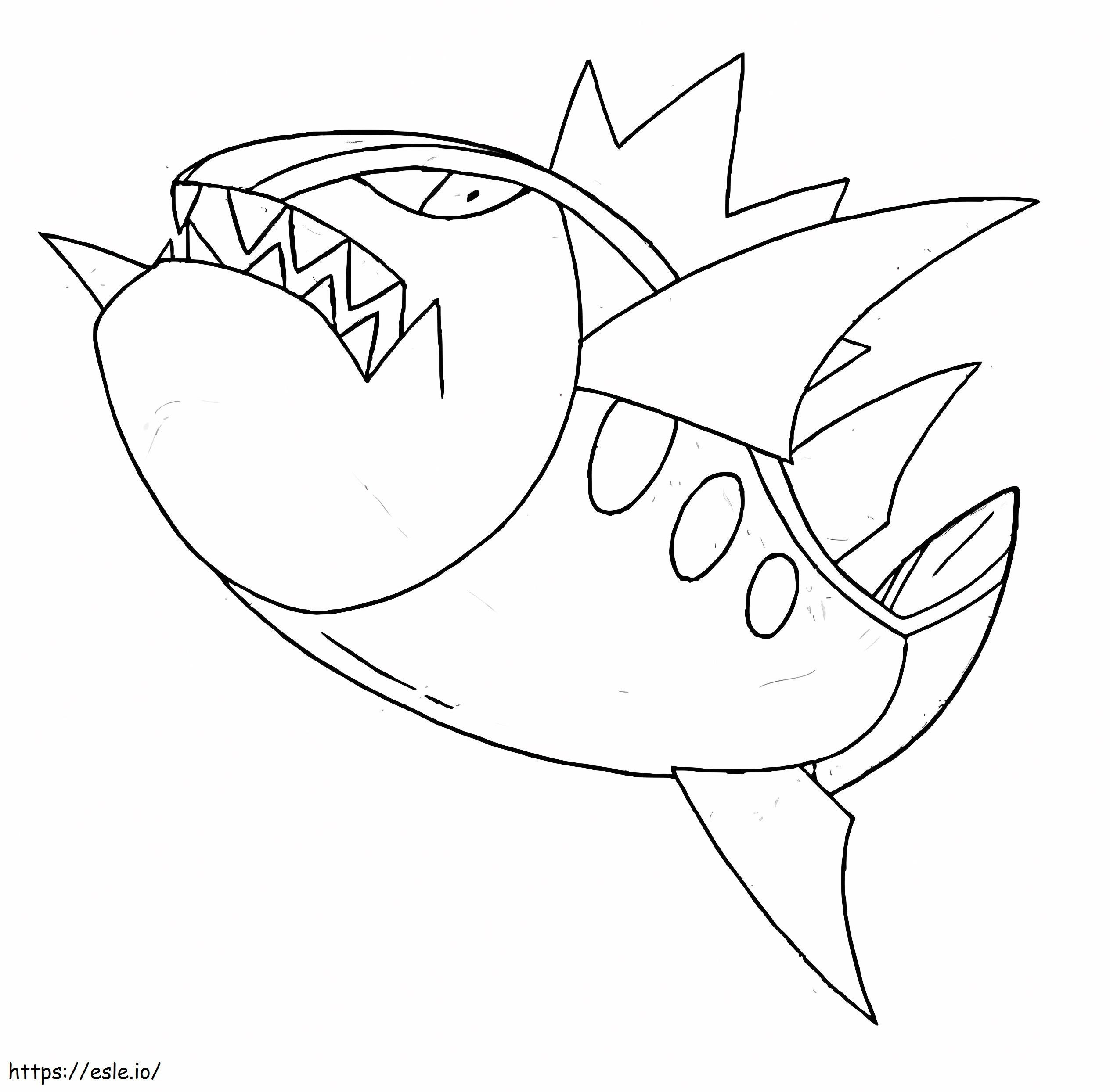 Basculin Pokemon 1 coloring page
