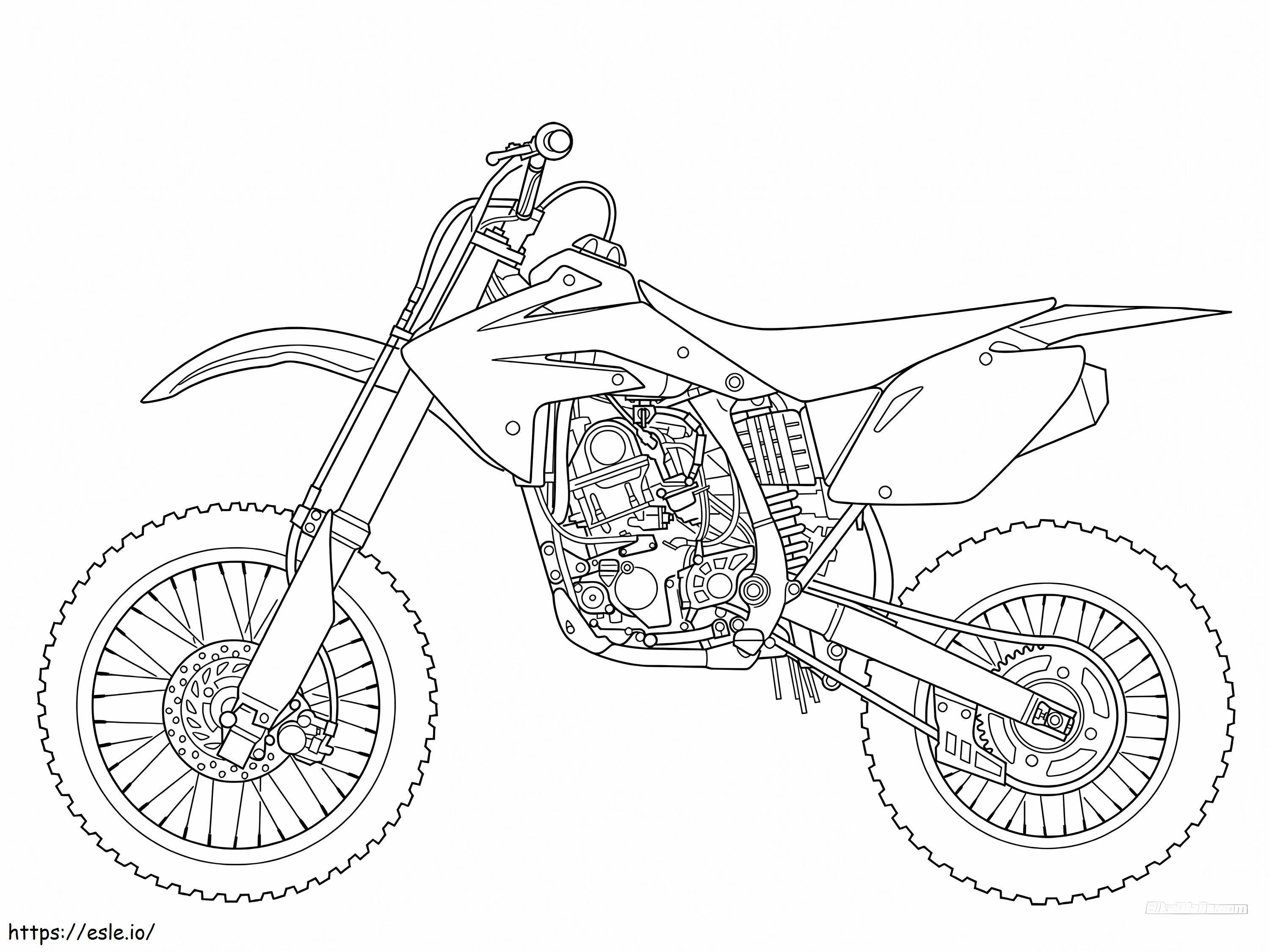 Sports Motorcycle coloring page