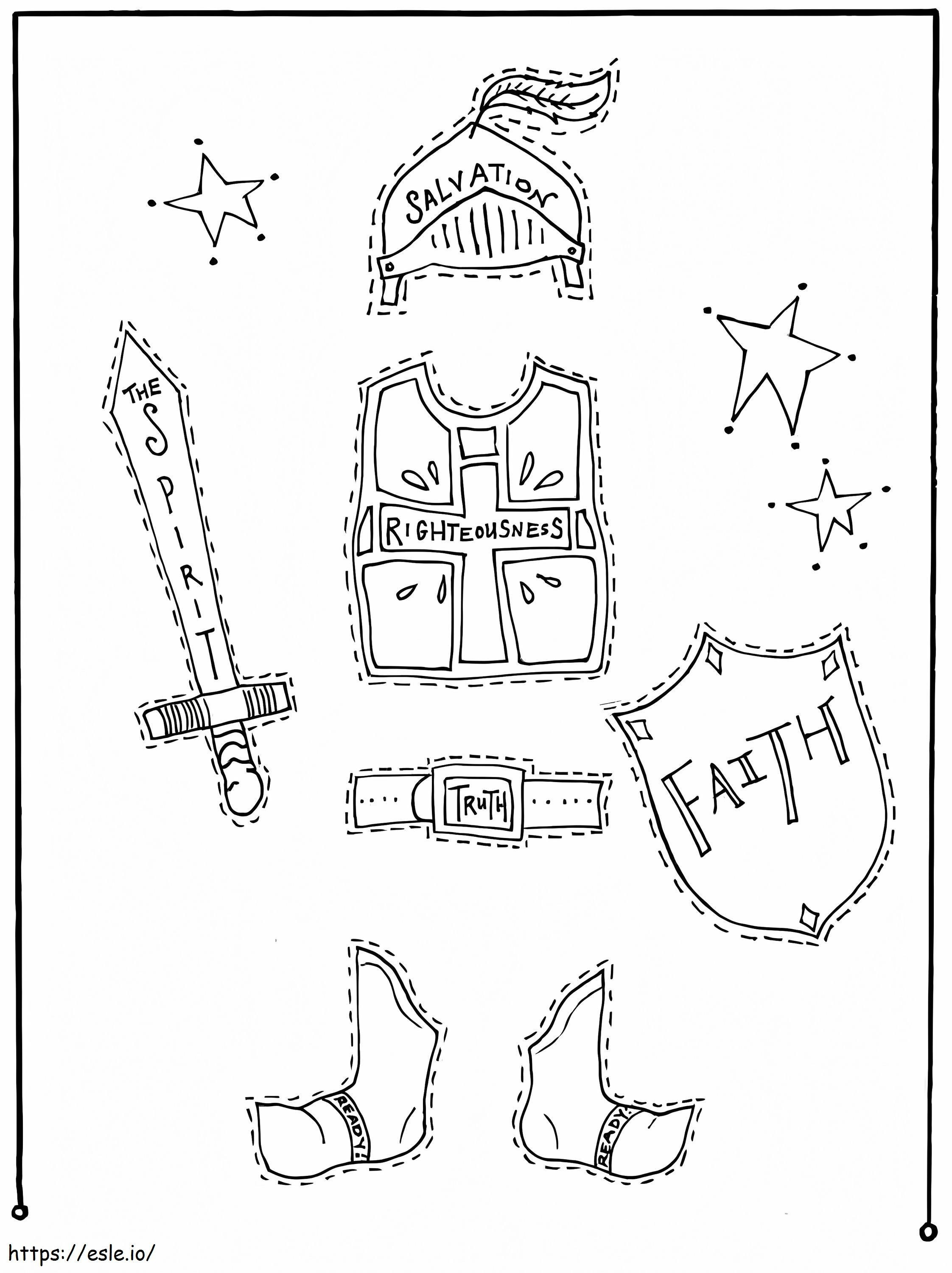 Armor Of God 2 coloring page