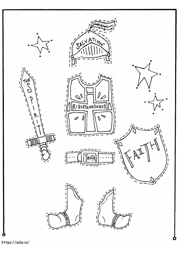 Armor Of God 2 coloring page