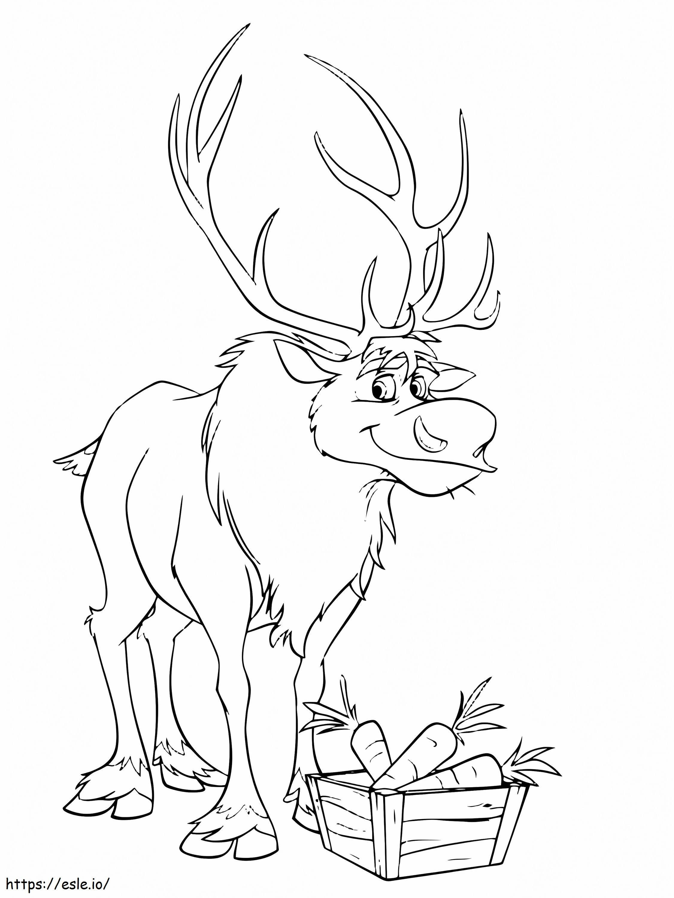 Sven Smiling coloring page
