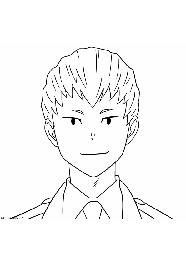 Mashirao Ojiro Smiling coloring page