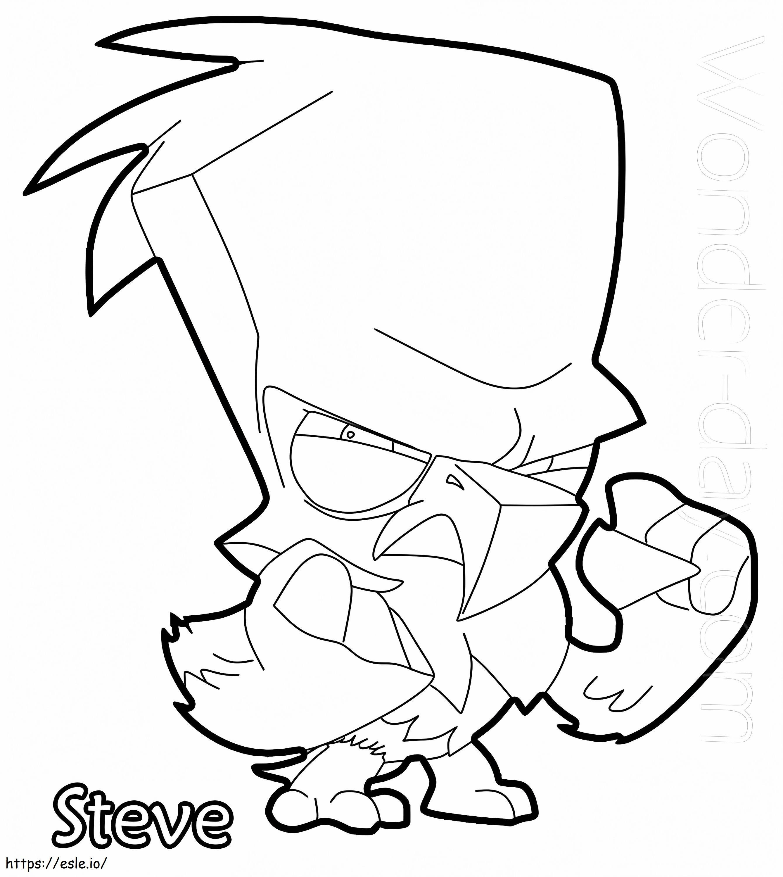 Steve Zooba coloring page