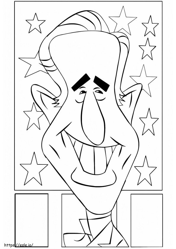 Engraçado Joe Biden para colorir