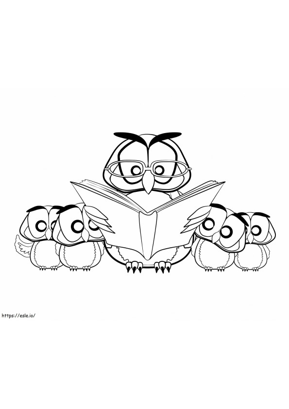 Owl Class coloring page