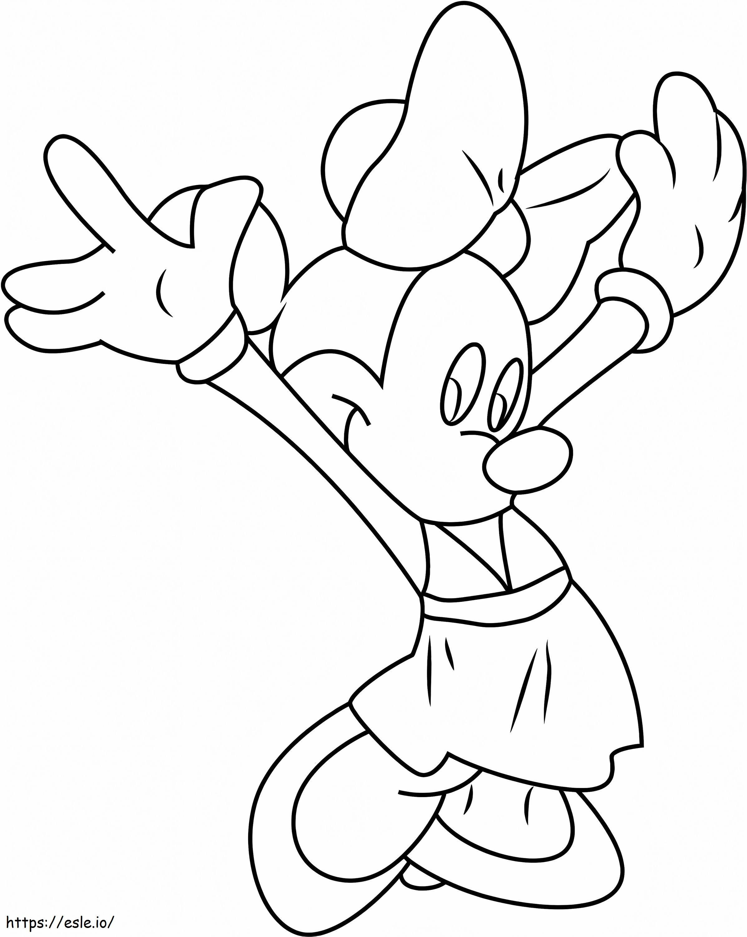 Minnie Maus 4 ausmalbilder