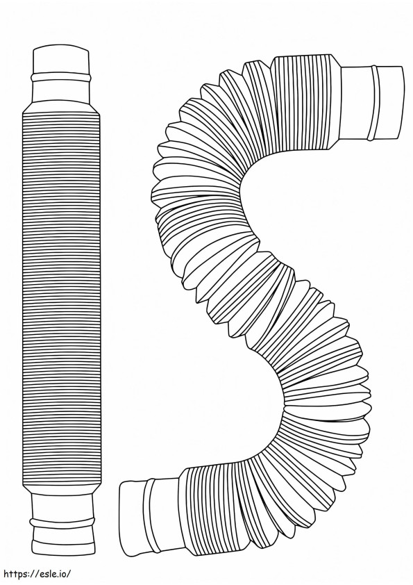 Pop Tubes Printable coloring page