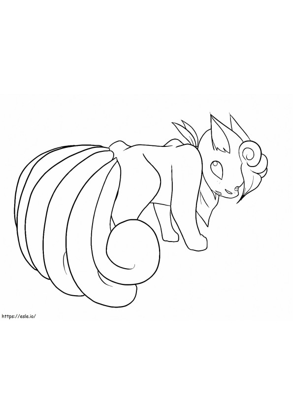 Vulpix 5 Coloirng Page coloring page