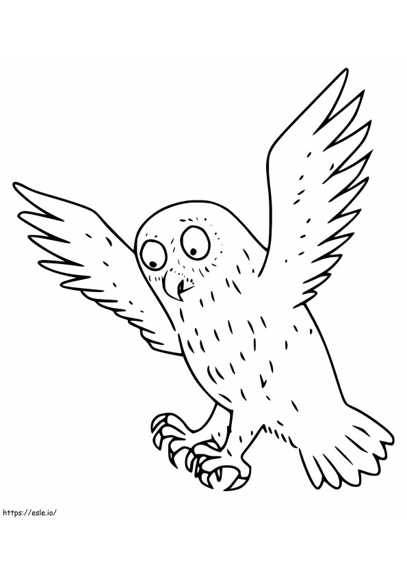 Owl From Gruffalo coloring page