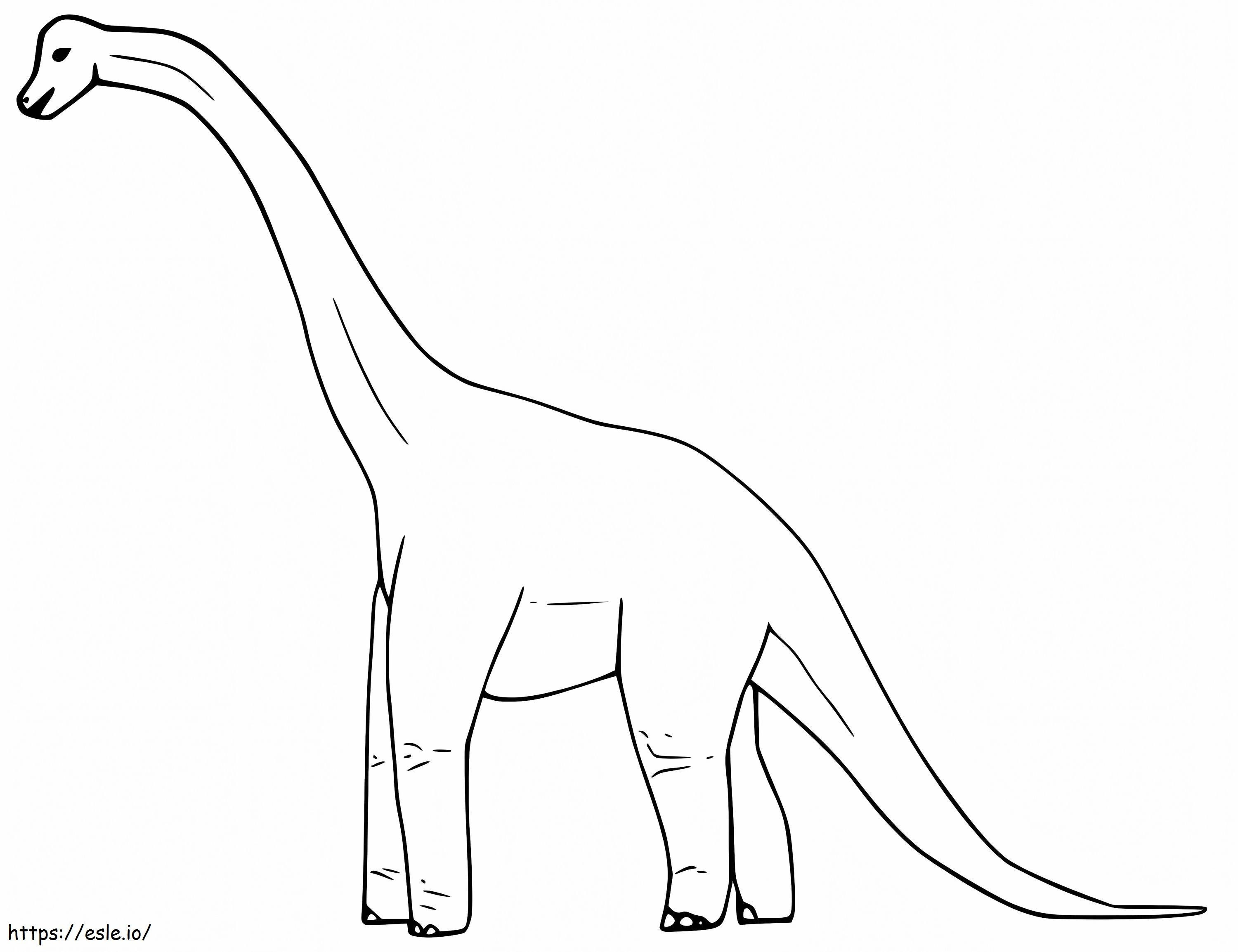 Normale Brachiosaurus kleurplaat kleurplaat