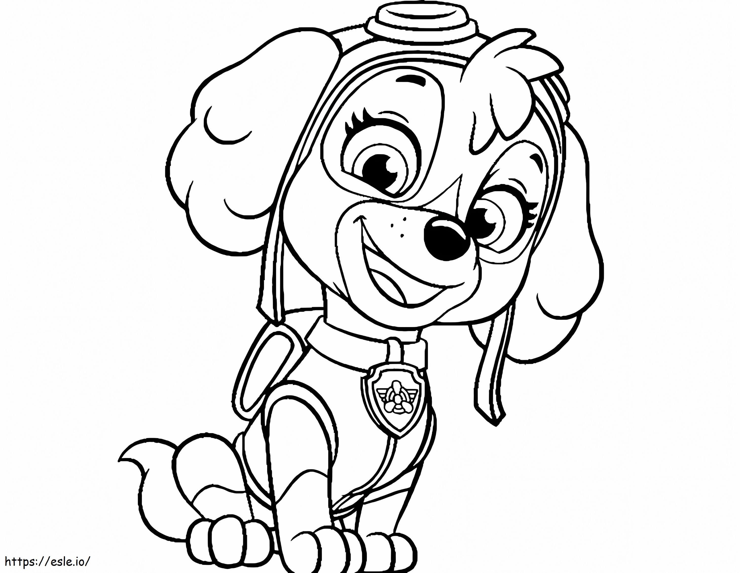 Patrulha Canina Skye Para Colorir Patrulha Canina Skye Para Colorir