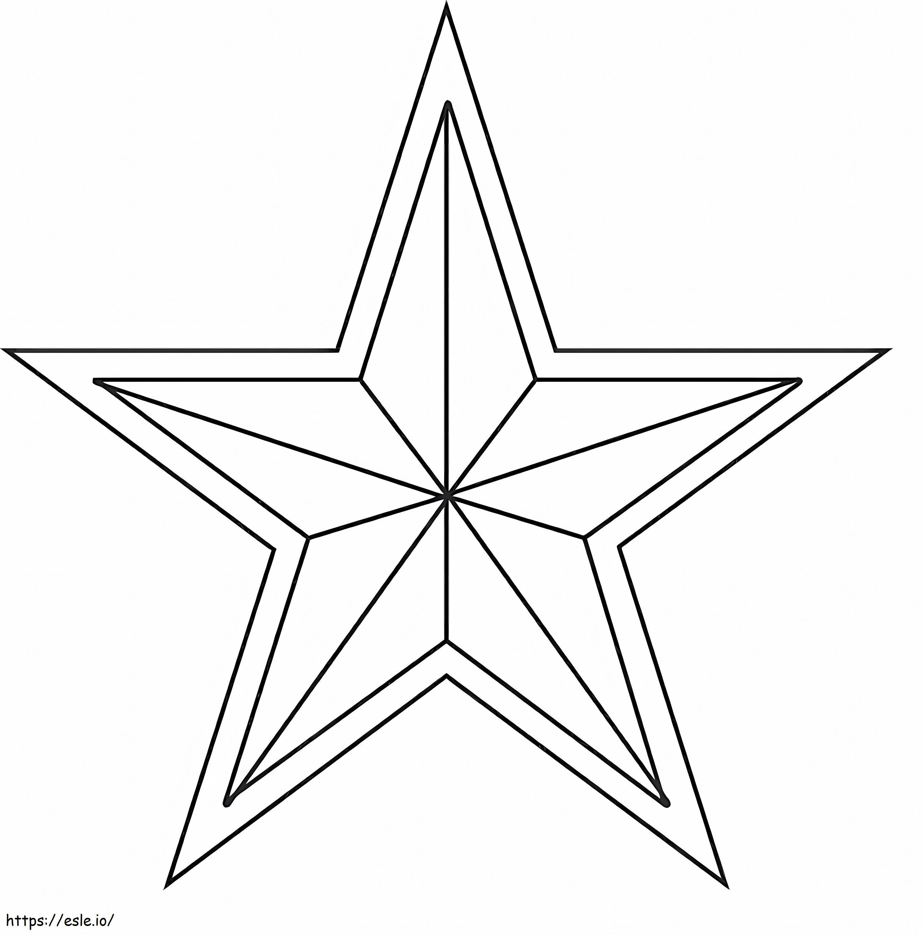 estrela normal para colorir