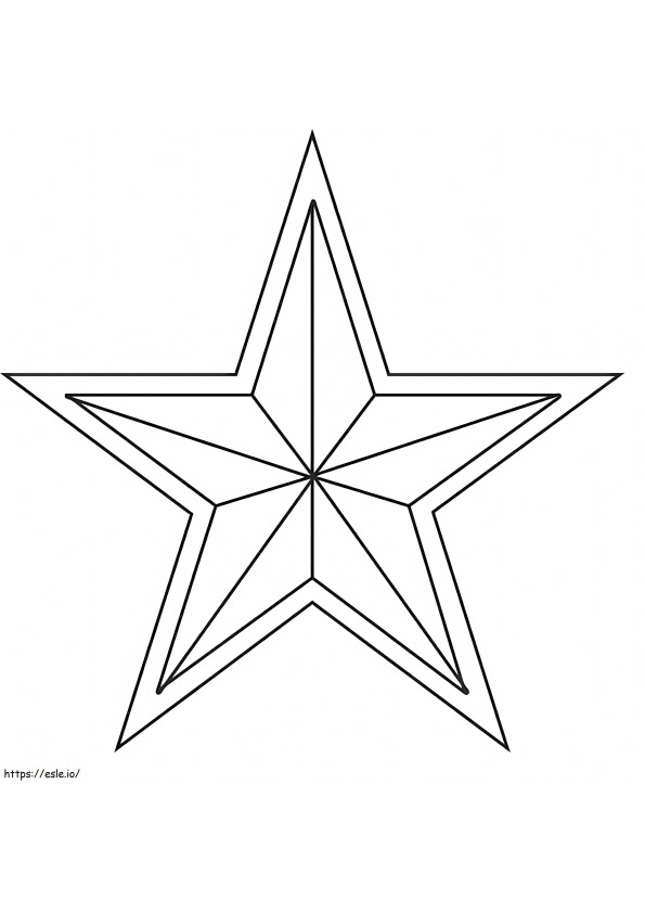 estrela normal para colorir