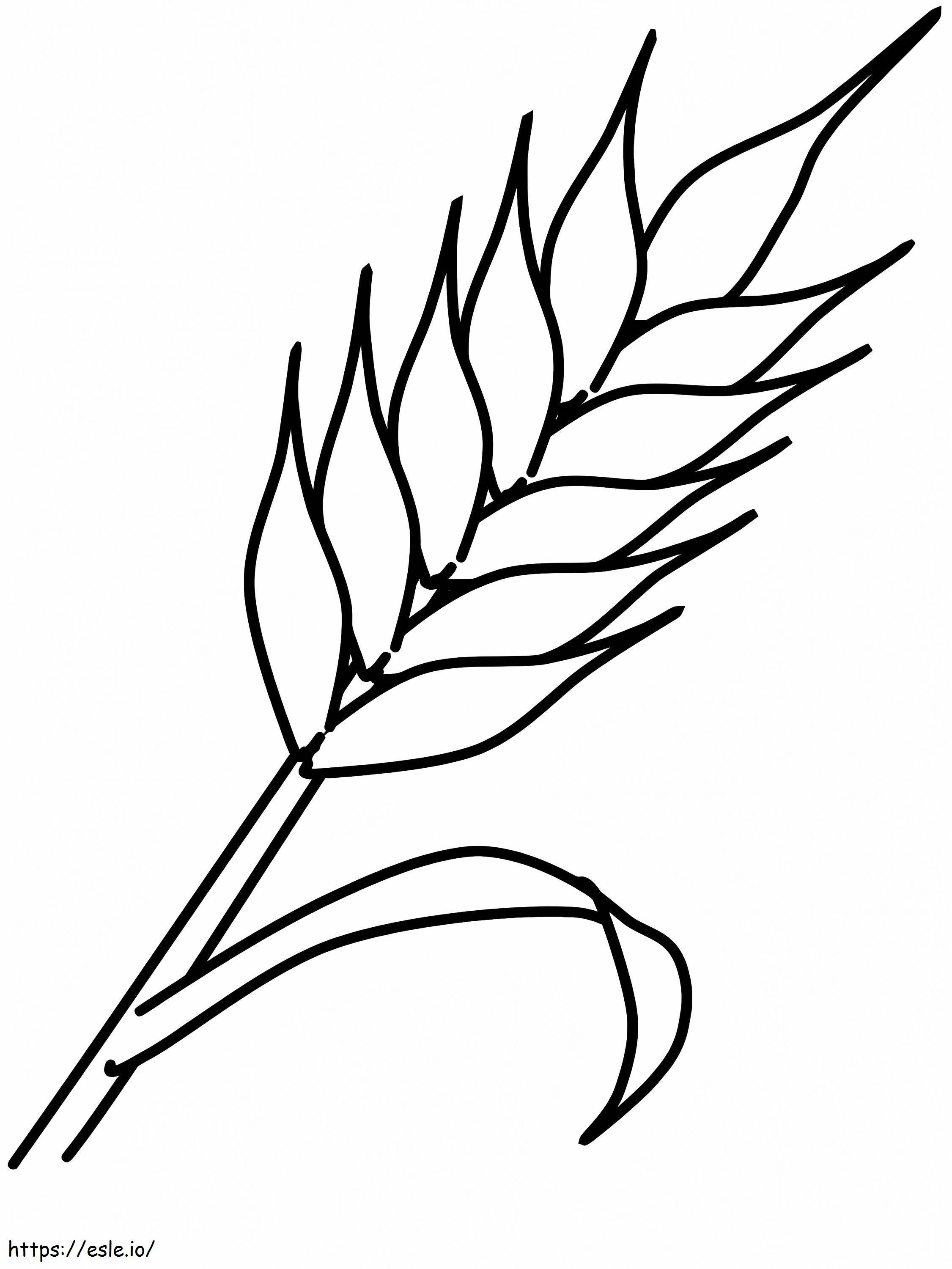 Einfacher Weizen ausmalbilder