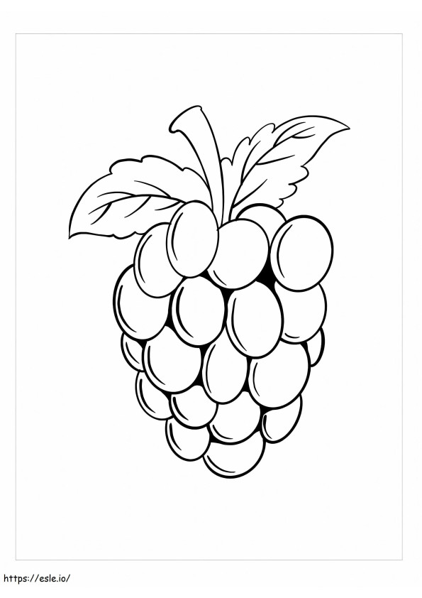 Blackberry Simple coloring page