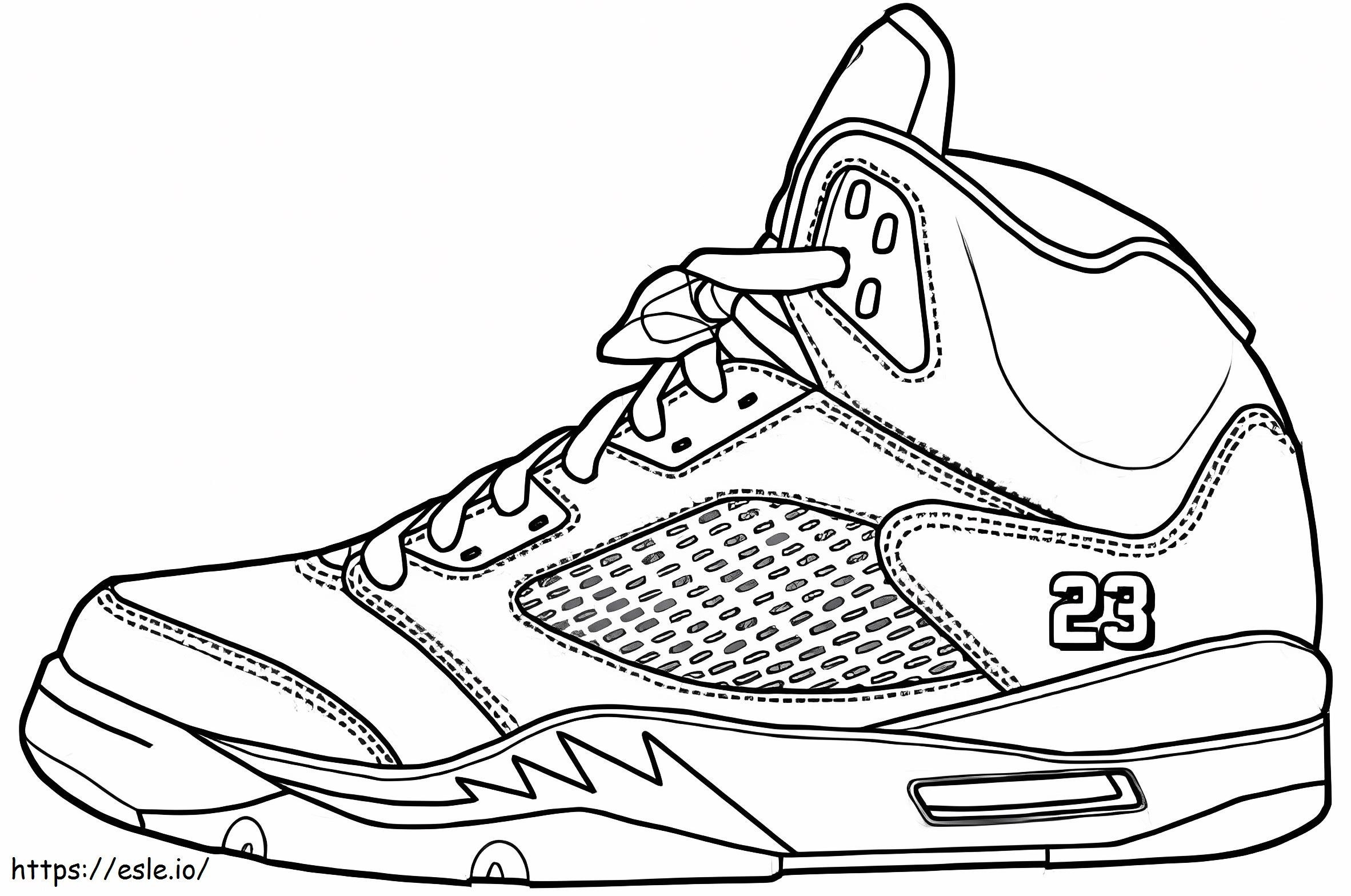 Air Jordan -kenkä värityskuva