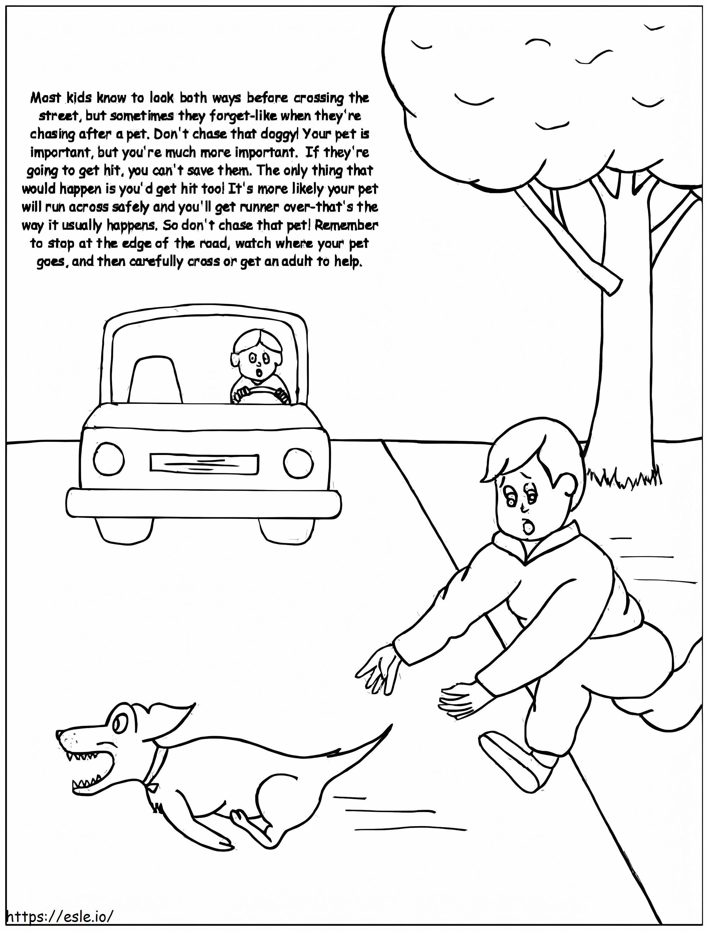 Dont Chase That Pet coloring page