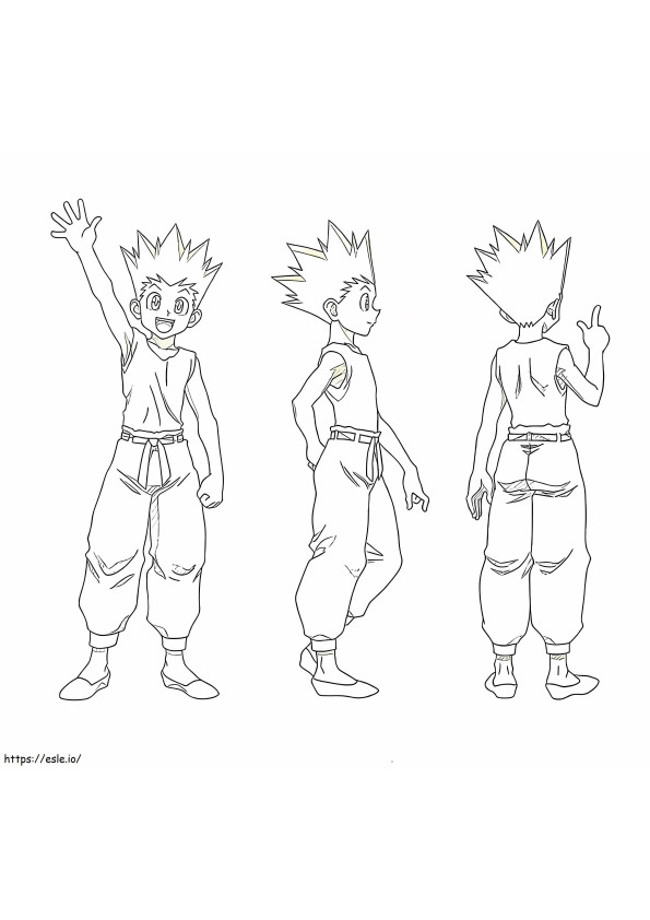 Gon Hunter X Hunter 2 coloring page