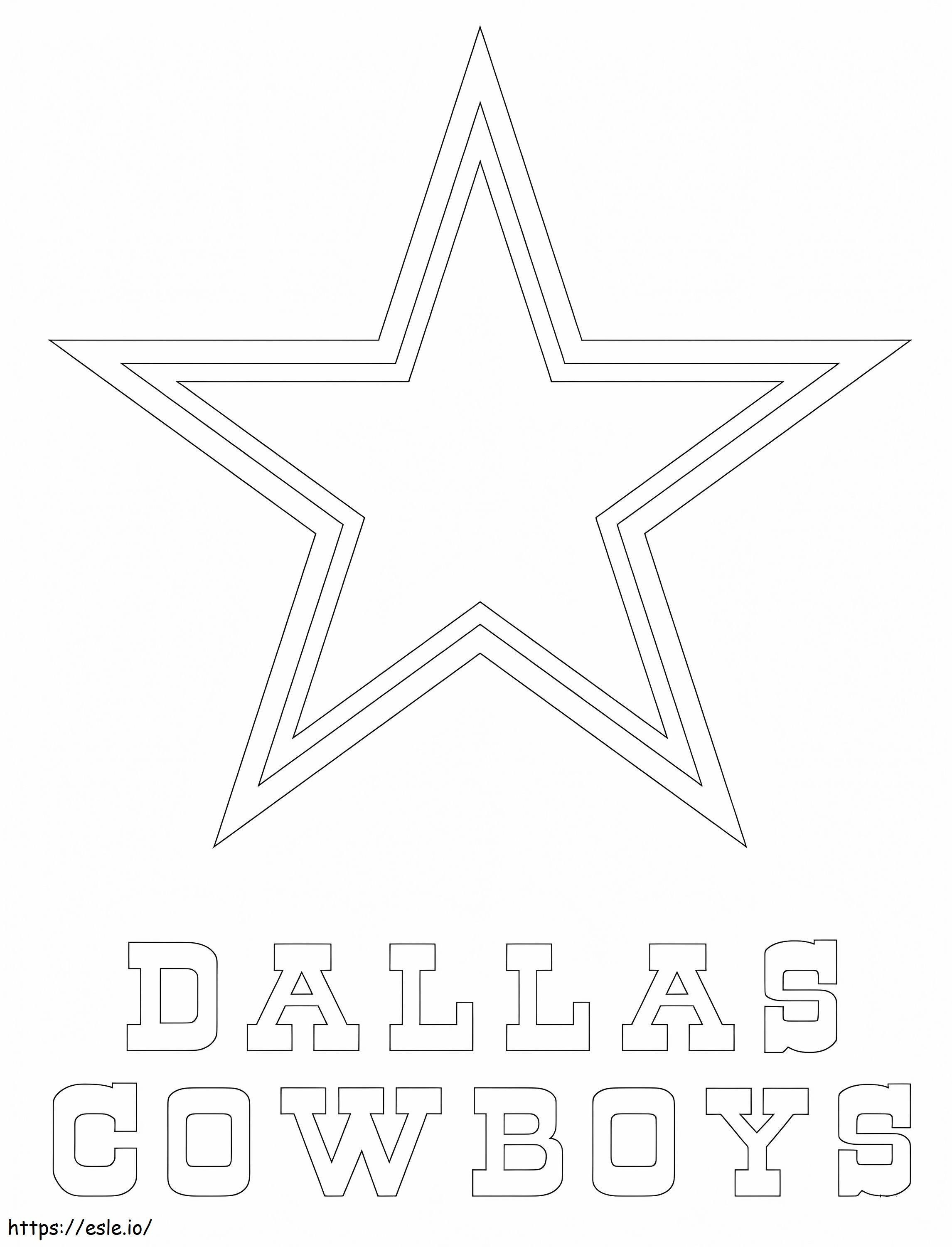 Coloriage Cowboys de Dallas 3 à imprimer dessin