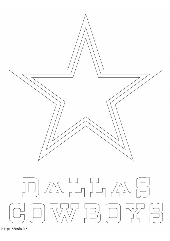 Dallas Cowboys3 kleurplaat