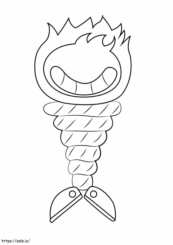 Pyrope Undertale coloring page