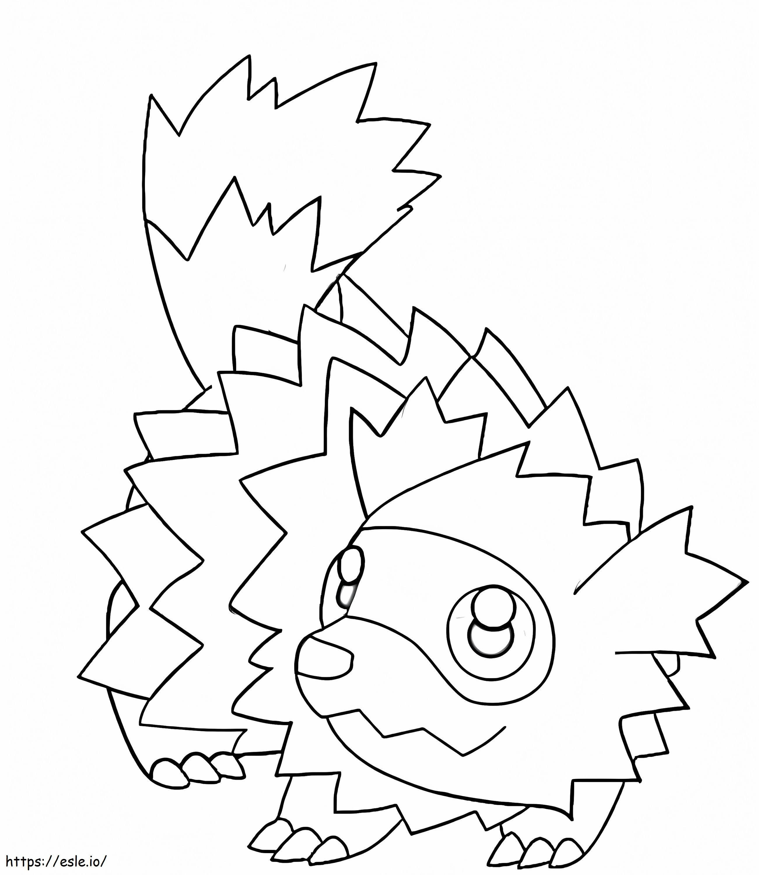 Cikcakkos Pokémon 3 kifestő