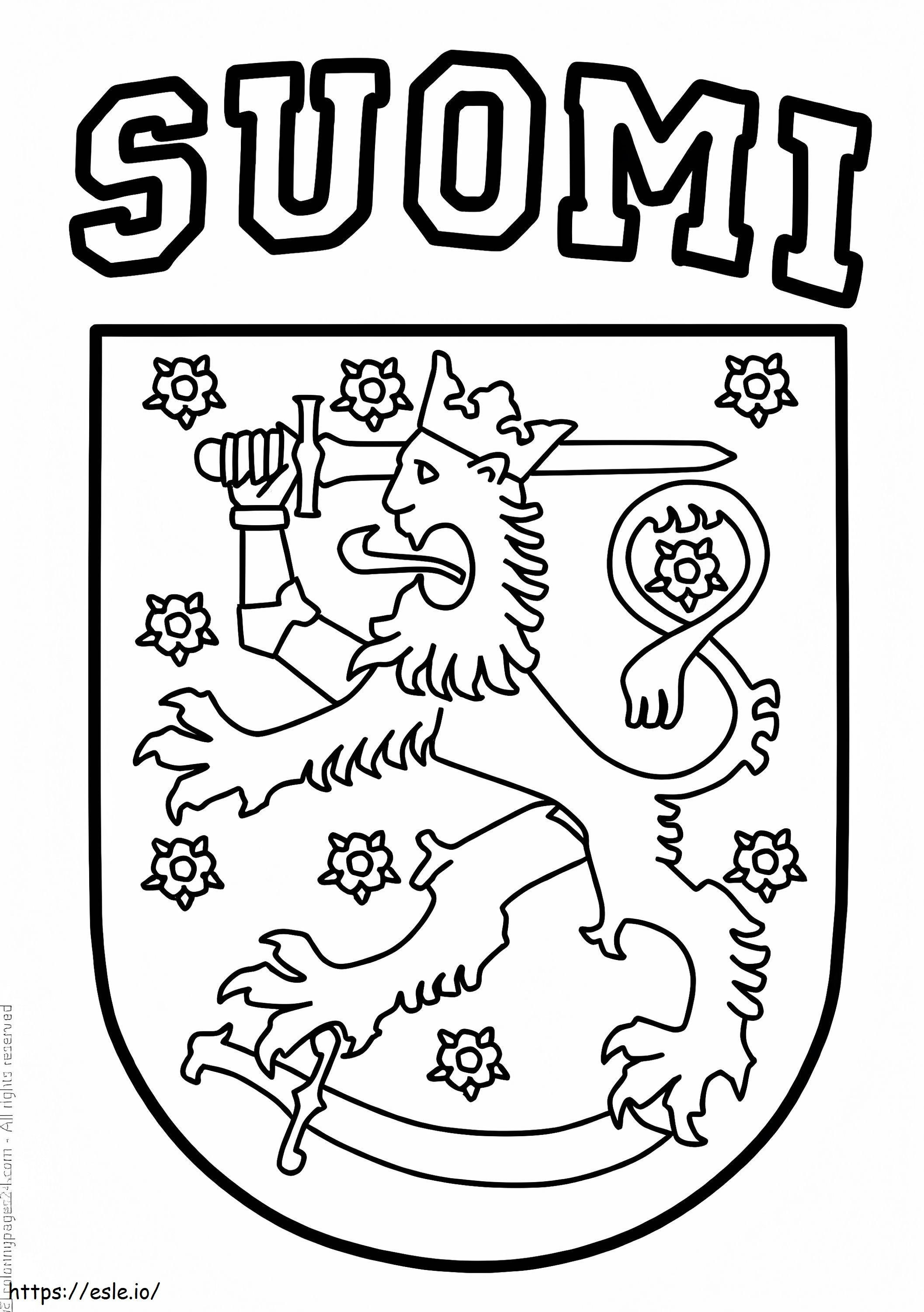 Finnország címere kifestő