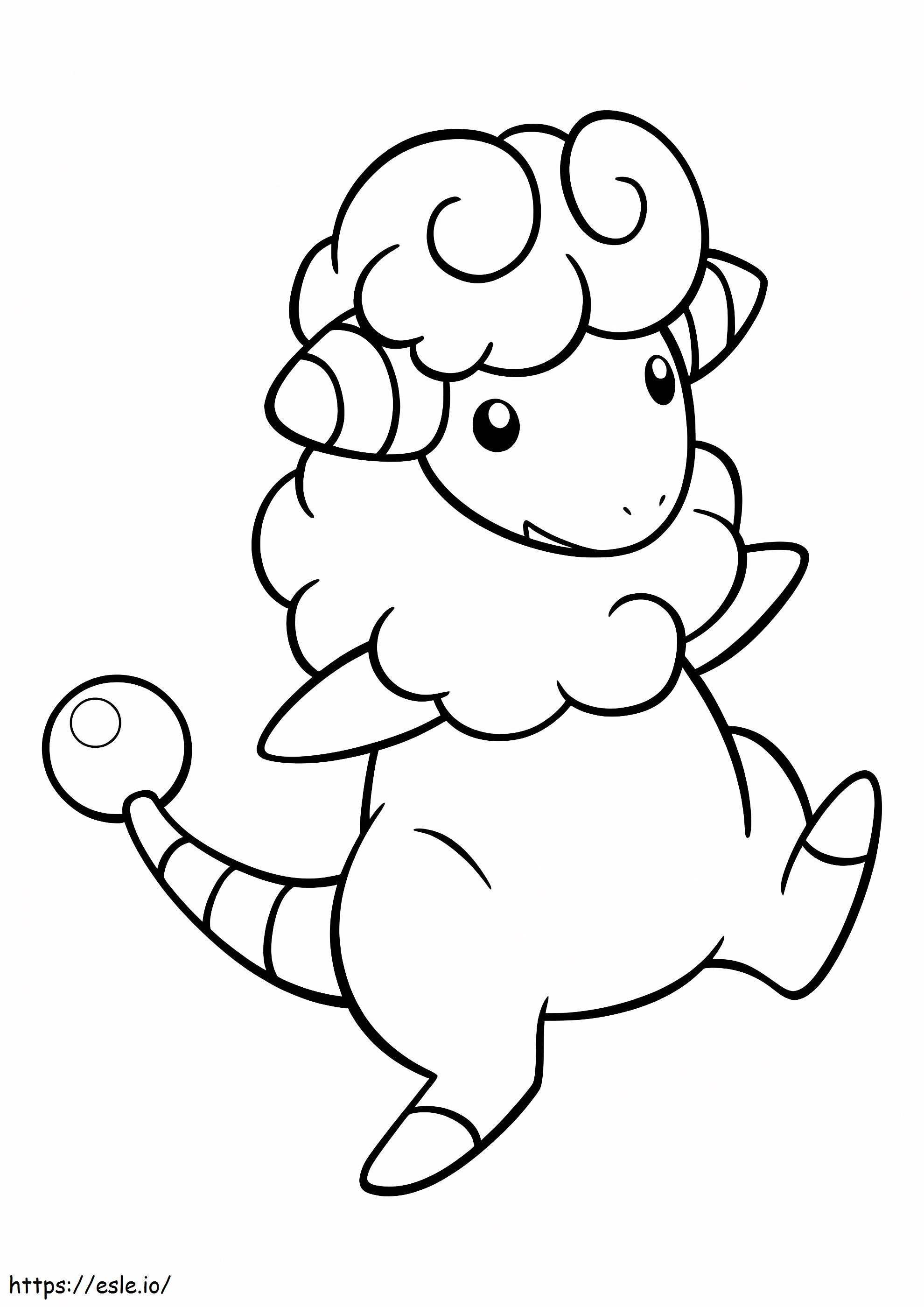 Adorable Flaaffy Pokemon coloring page