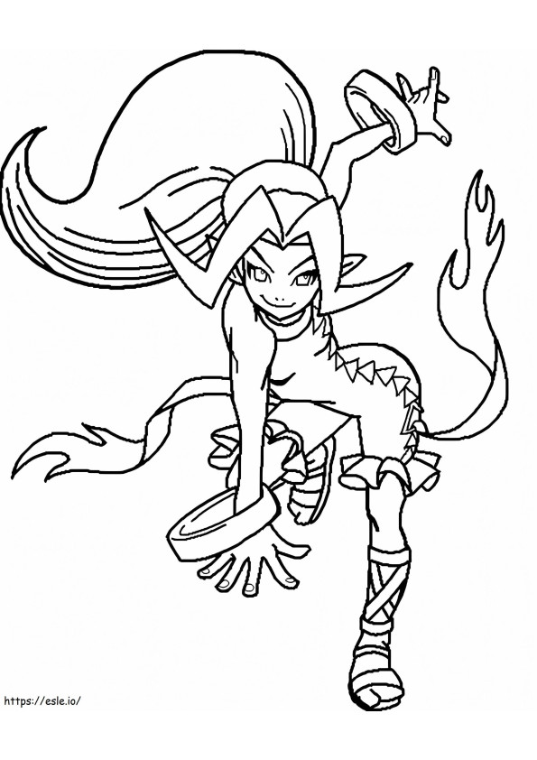 Anime Vampire coloring page