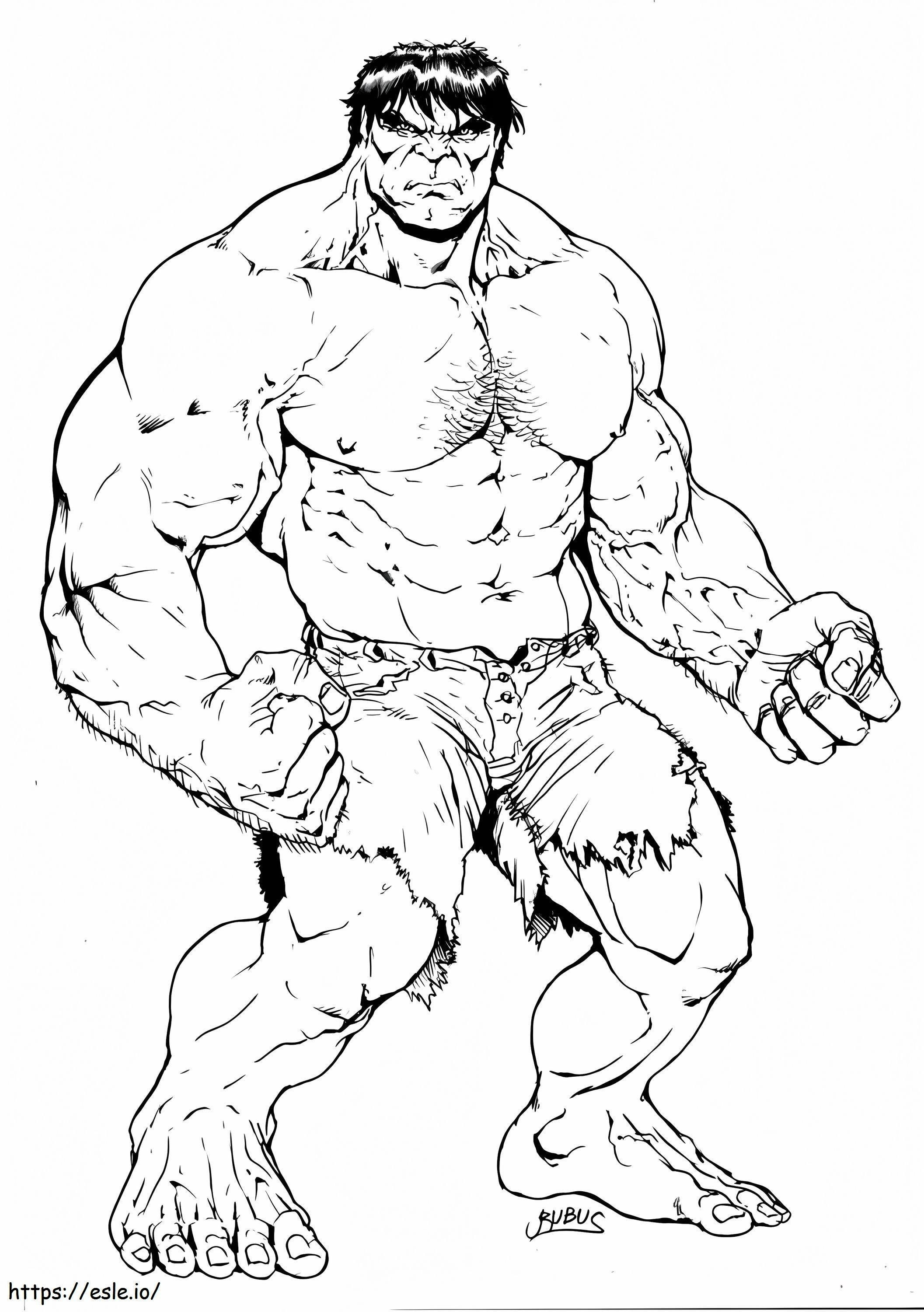 Grande Hulk da colorare