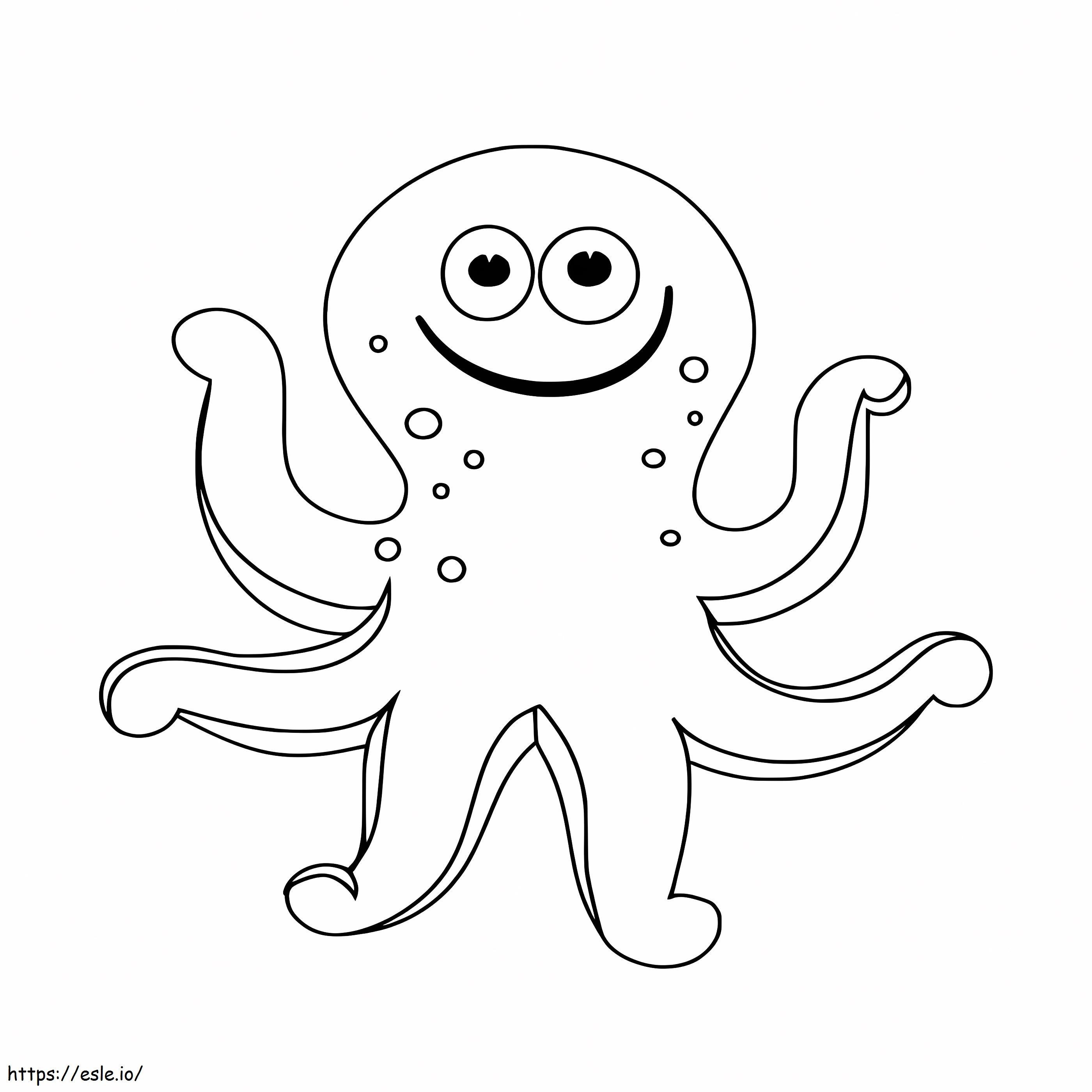 Zoete octopus kleurplaat kleurplaat