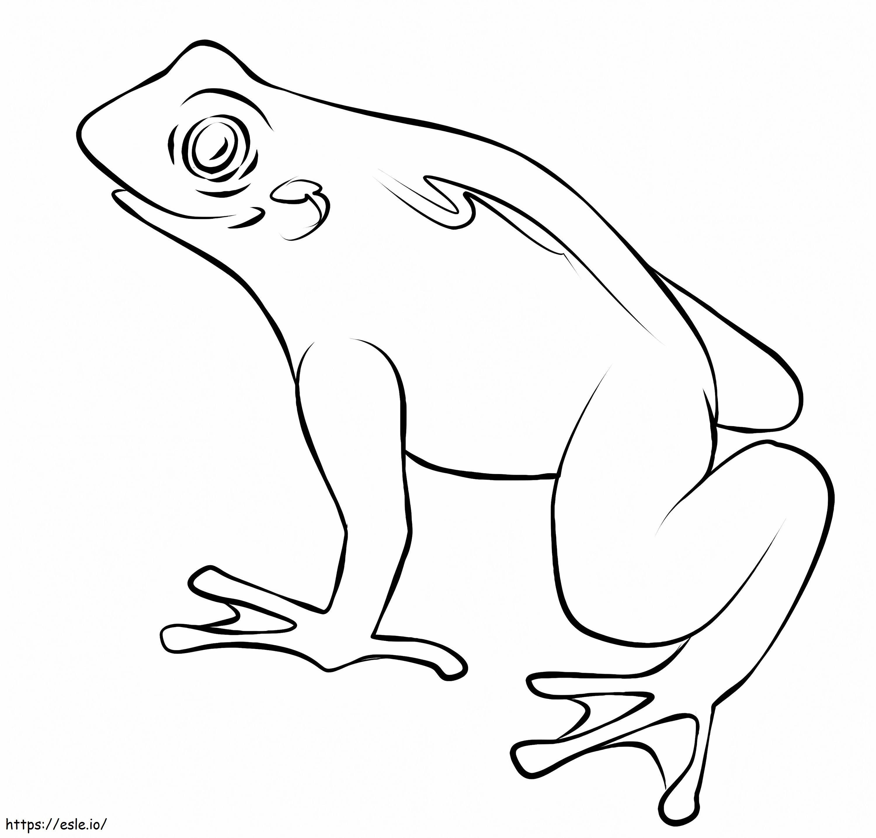 Smile Toad coloring page
