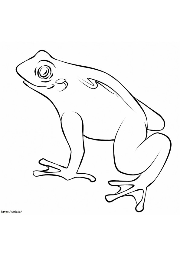 Smile Toad coloring page
