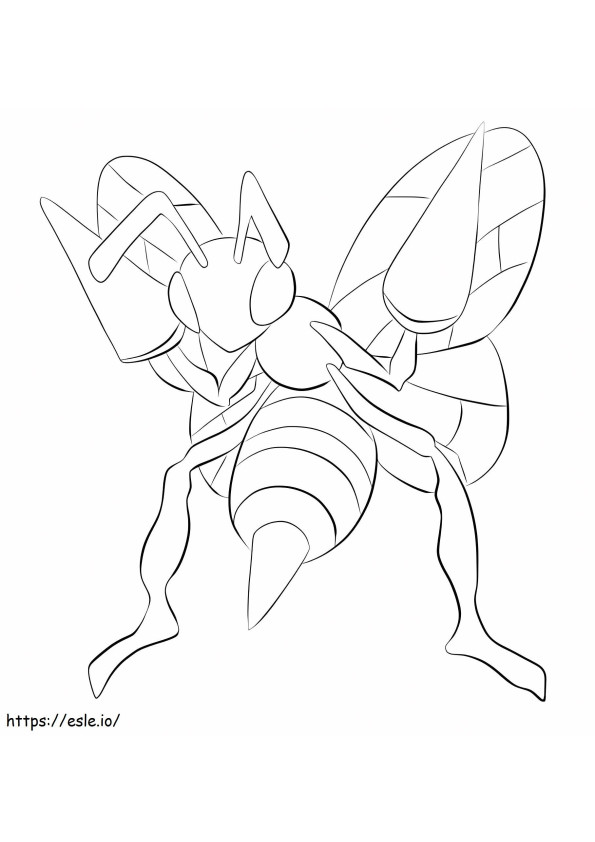 Beedrill 4 coloring page