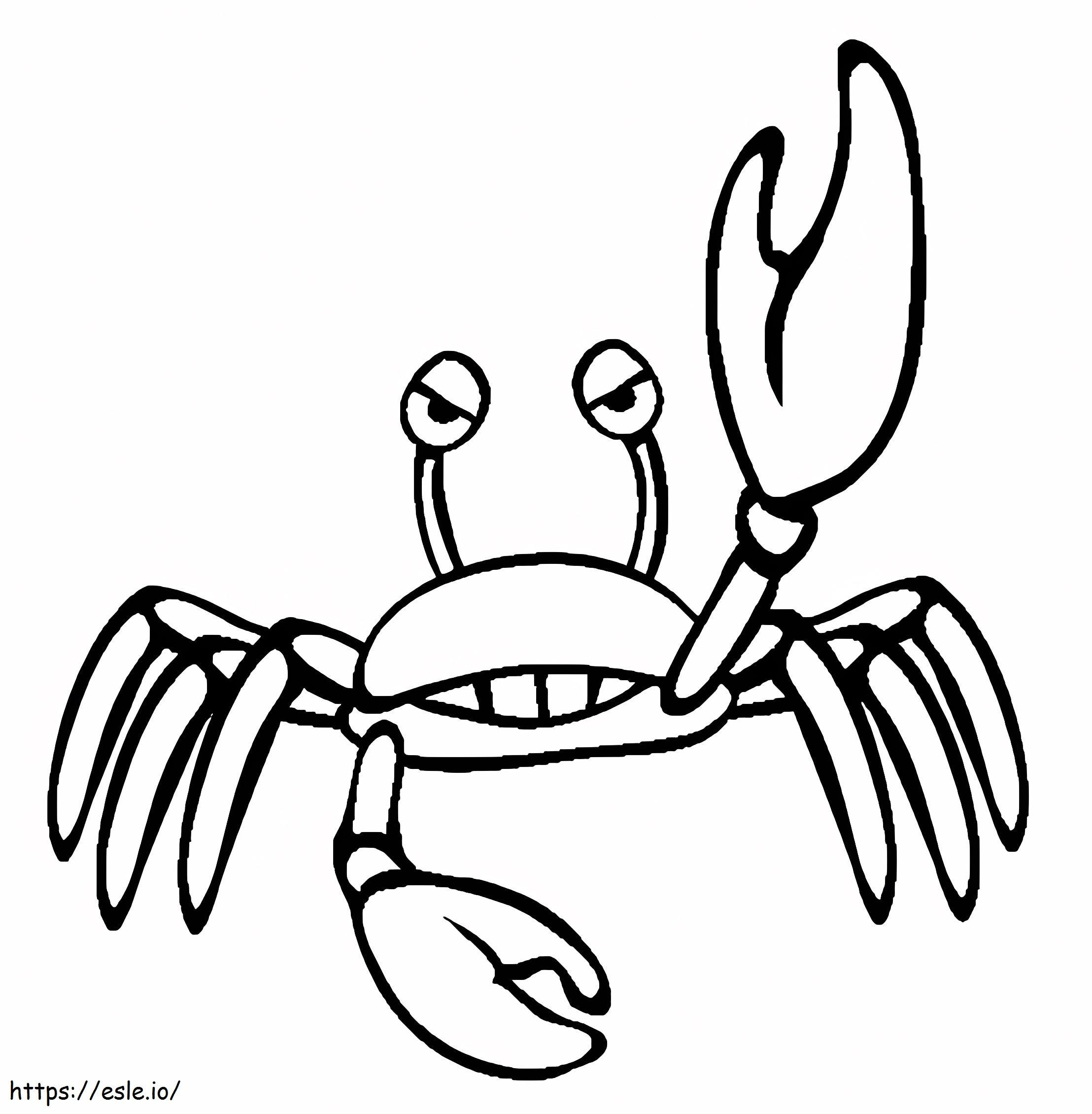 Wütende Krabbe ausmalbilder