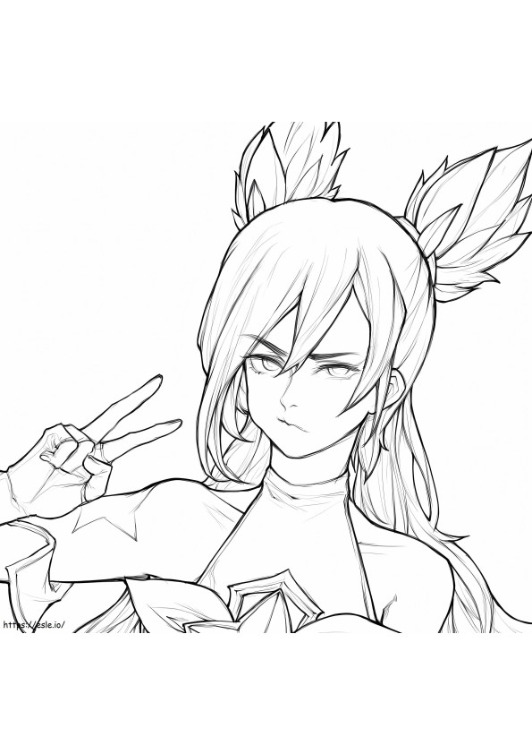 Star Guardian Jinx A4 coloring page