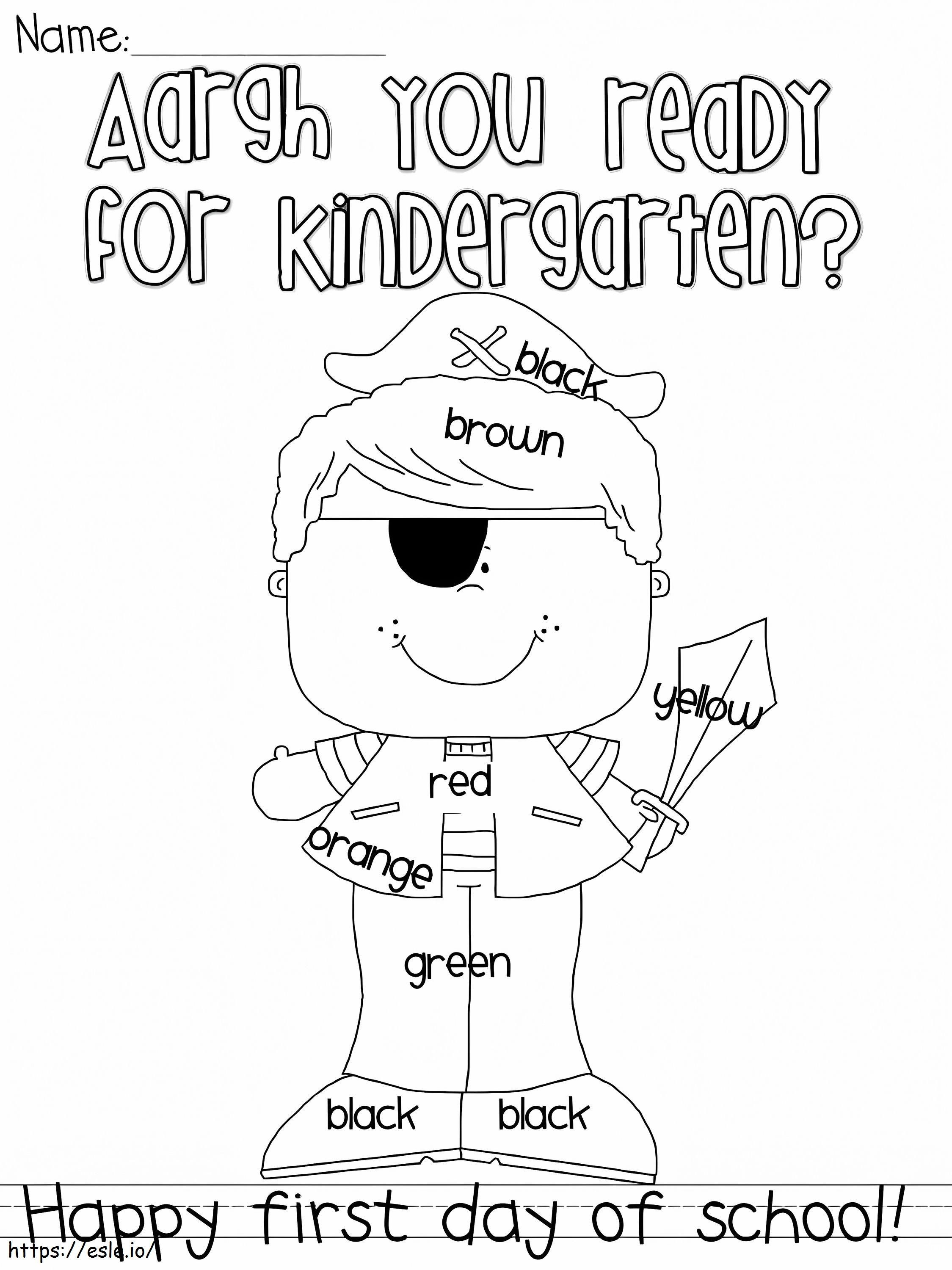 Happy First Day Of School coloring page