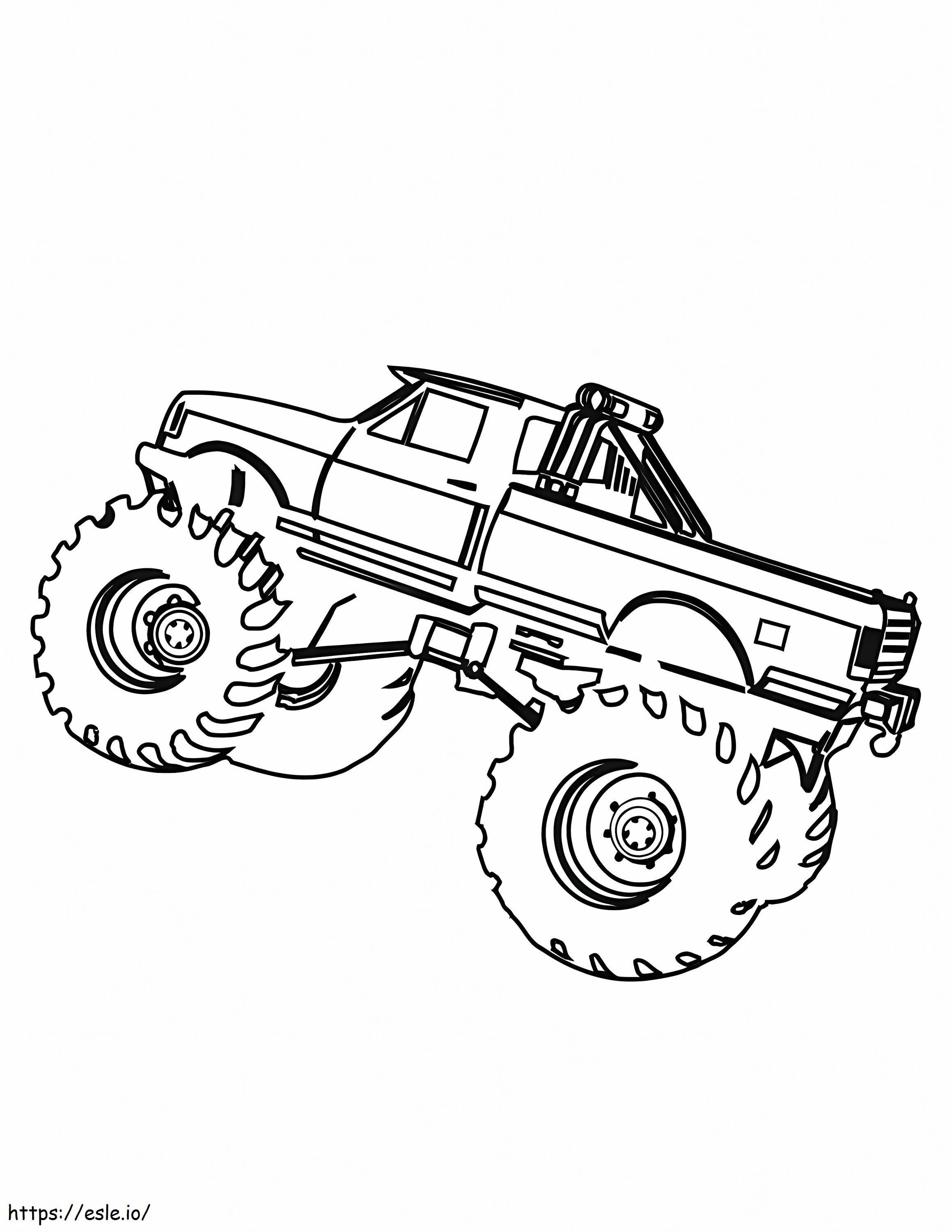 Flying Monster Truck coloring page