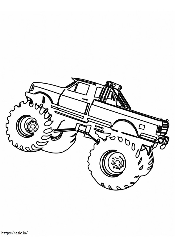 Flying Monster Truck coloring page