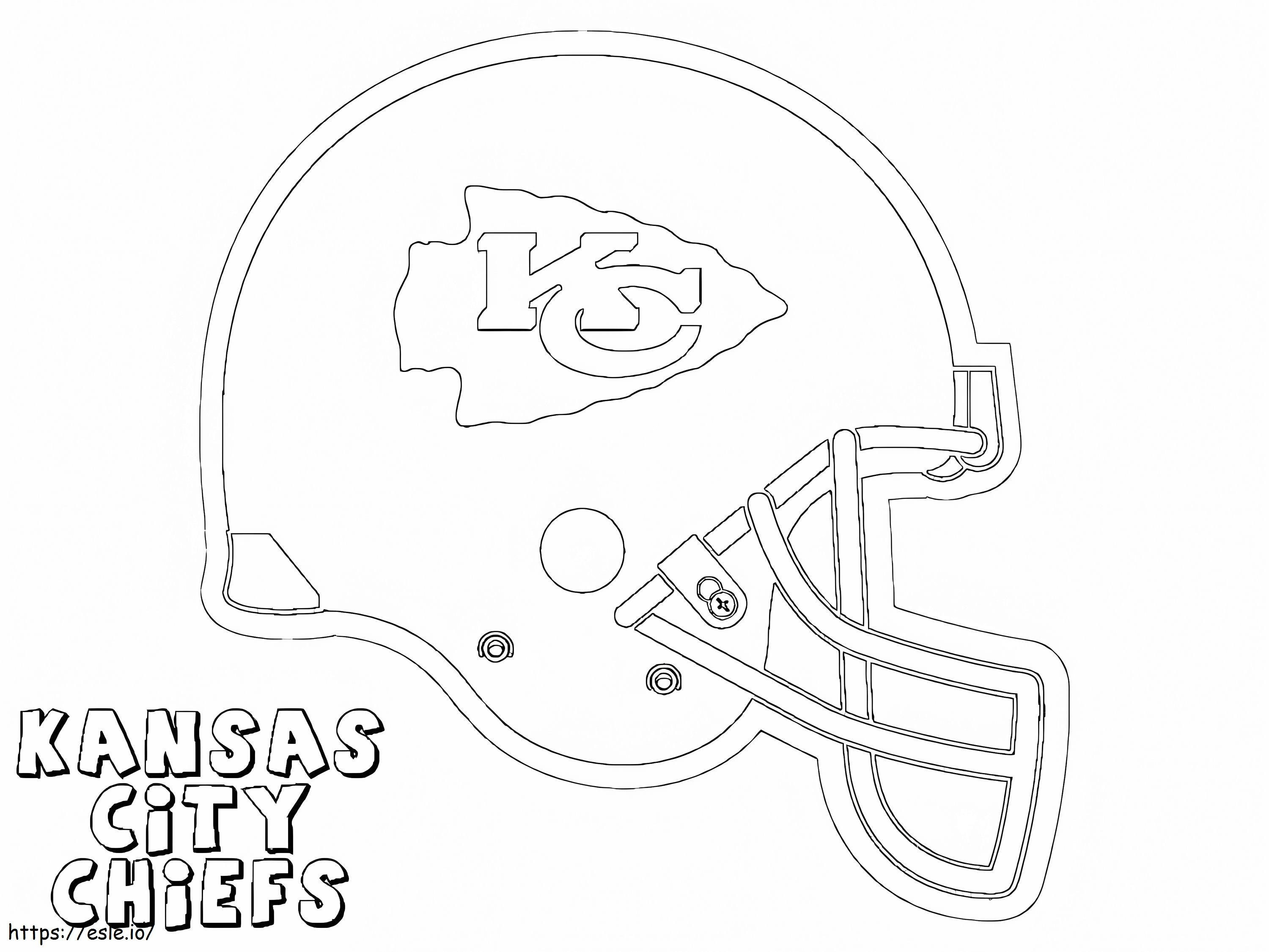 KC Chiefs Helmet coloring page