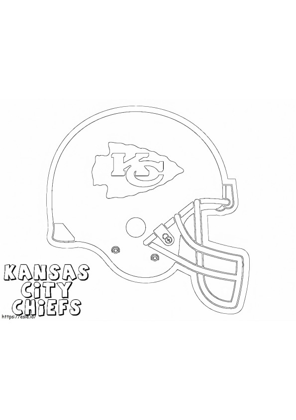 KC Chiefs Helmet coloring page